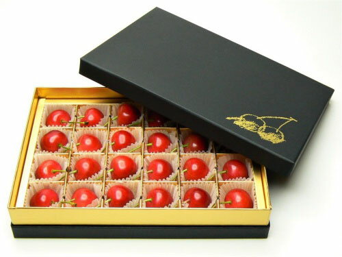 ★5月まるごと母の日★さくらんぼ　佐藤錦　Lサイズ 24粒チョコ箱 (5/15〜発送)【令和8年産先行予約】 FS25-549 くだもの 果物 フルーツ 山形 山形県 山形市 お取り寄せ 2026年産