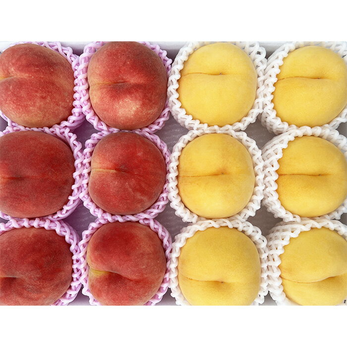 【ふるさと納税】山形市産 黄桃と白桃の2色セット 秀 3kg(硬め） 【令和8年産先行予約】FS23-848 くだもの 果物 フルーツ 山形 山形県 山形市 お取り寄せ 2026年産 - 画像3