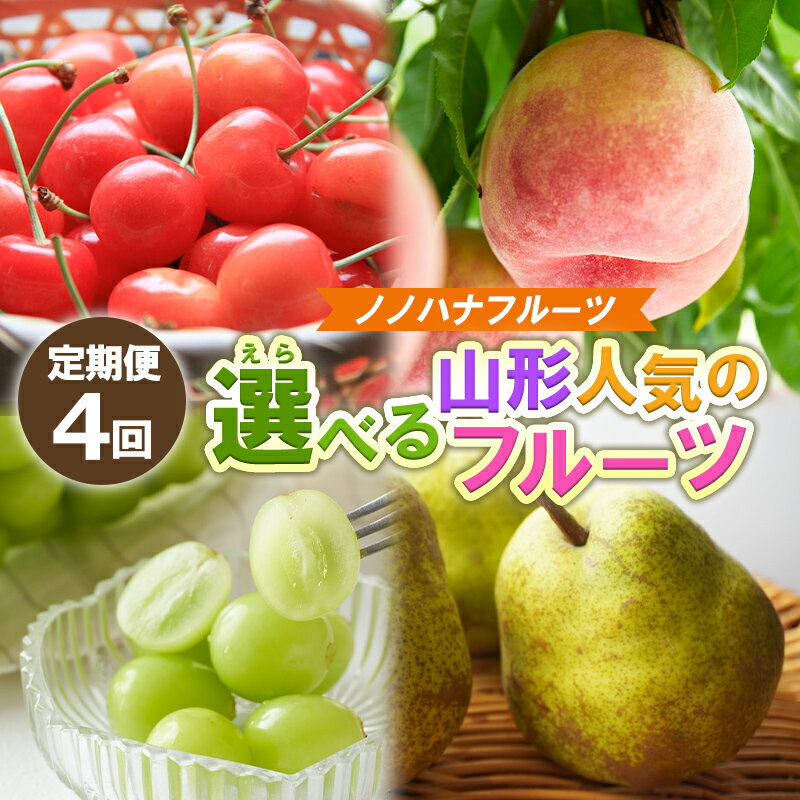 【定期便4回】ノノハナフルーツ 山形人気のフルーツ 直送便【令和8年産先行予約】FS25-069 FS25-070 FS25-071