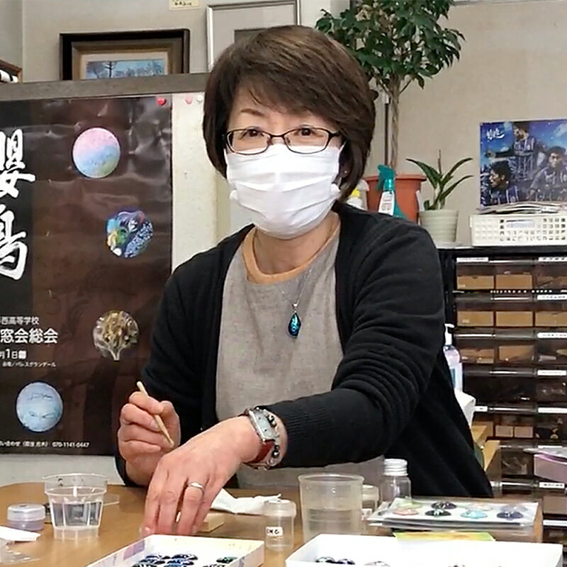 【ふるさと納税】伝統工芸品 七宝ペンダントしずく 桜 FY24-544 サムネイル3