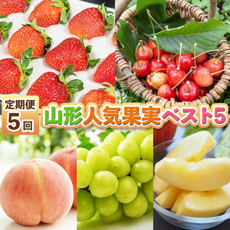 【定期便5回】山形人気果実ベスト5 FY25-284