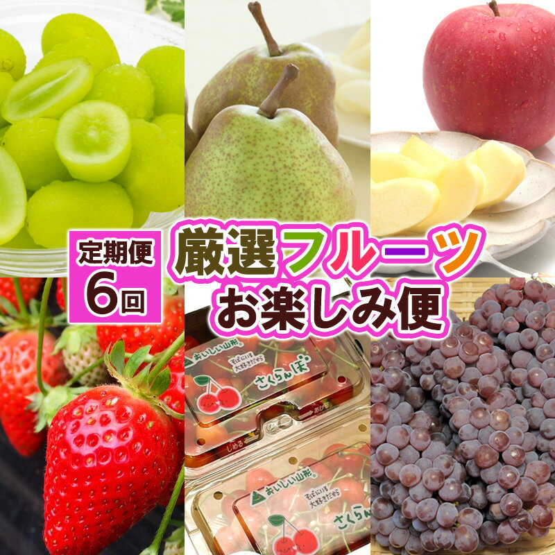 【定期便6回】厳選フルーツお楽しみ 山形市 フルーツ 山形 FZ25-990
