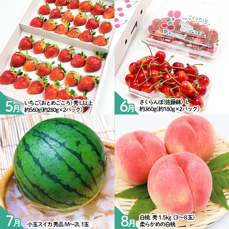 【ふるさと納税】【定期便 12回】山形のおいしいものを贅沢に！1年定期便 ｜ 産地直送 旬 FZ25-826 サムネイル3