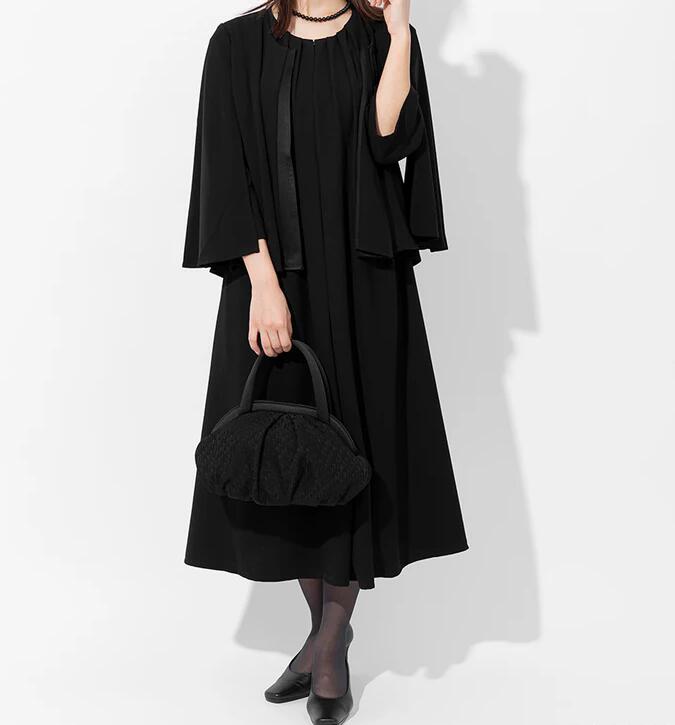 【ふるさと納税】【米沢織】ソフト フォーマル バッグ インナー マグネット 仕立て 軽量ハンドバッグ ストレスフリー ブラック 黒 バック レディース 用 女性 用 日本製 冠婚葬祭 式典 入学式 卒業式 入園式 卒園式 弔事 ブラックフォーマル 山形県 米沢市 サムネイル2