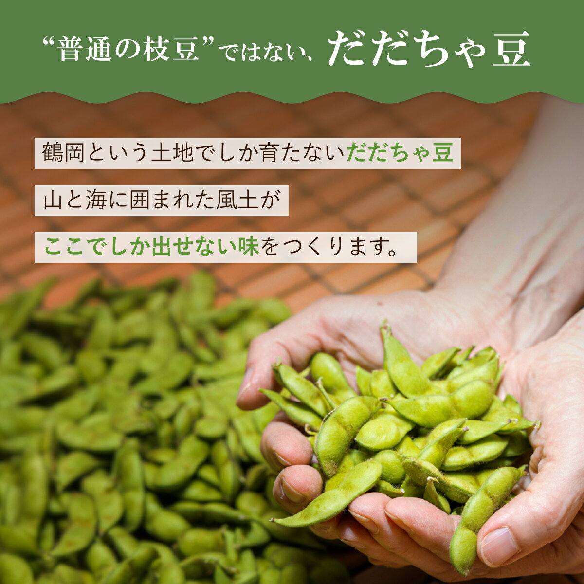 【冷凍だだちゃ豆】鶴岡産 さや付き 80g×6袋｜食べきり小分け・レンジで簡単な冷凍枝豆（おつまみ・おやつ）だだちゃ喜左衛門株式会社 - 画像2