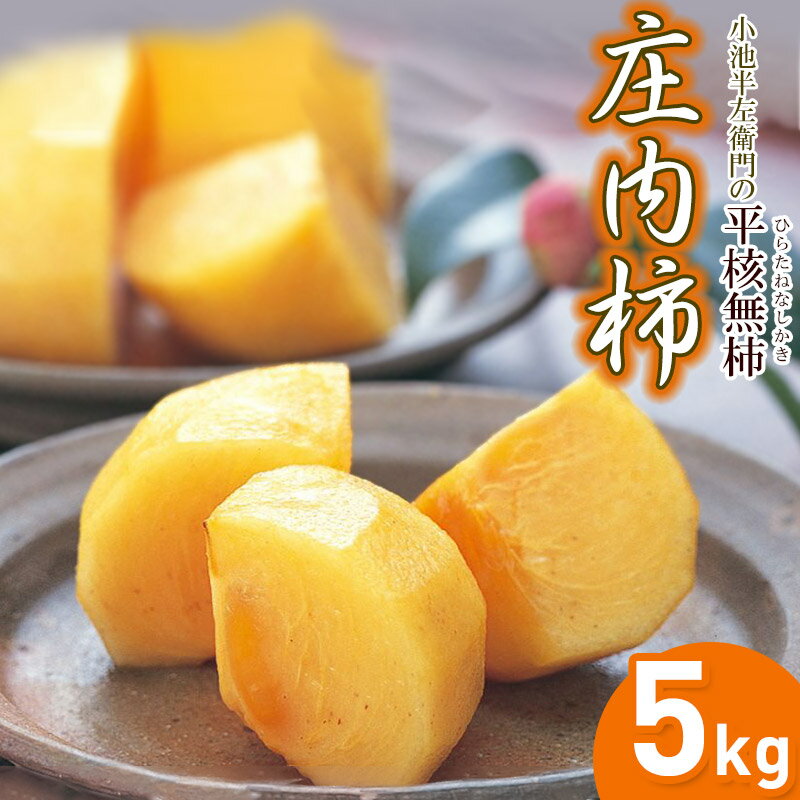 【令和7年産先行予約】小池半左衛門の庄内柿 5kg 平核無柿（ひらたねなしかき）| 庄内柿 柿 山形県 鶴岡市 山形 鶴岡 楽天ふるさと 納税 返礼品 支援品 支援 特産品 フルーツ くだもの 果物 かき お取り寄せグルメ ご当地 国産 デザート