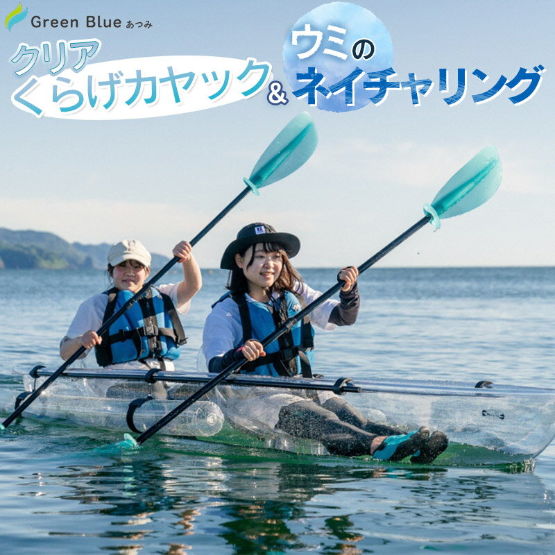 Green Blue あつみ「クリアくらげカヤック＆ウミのネイチャリング」　シーカヤック体験