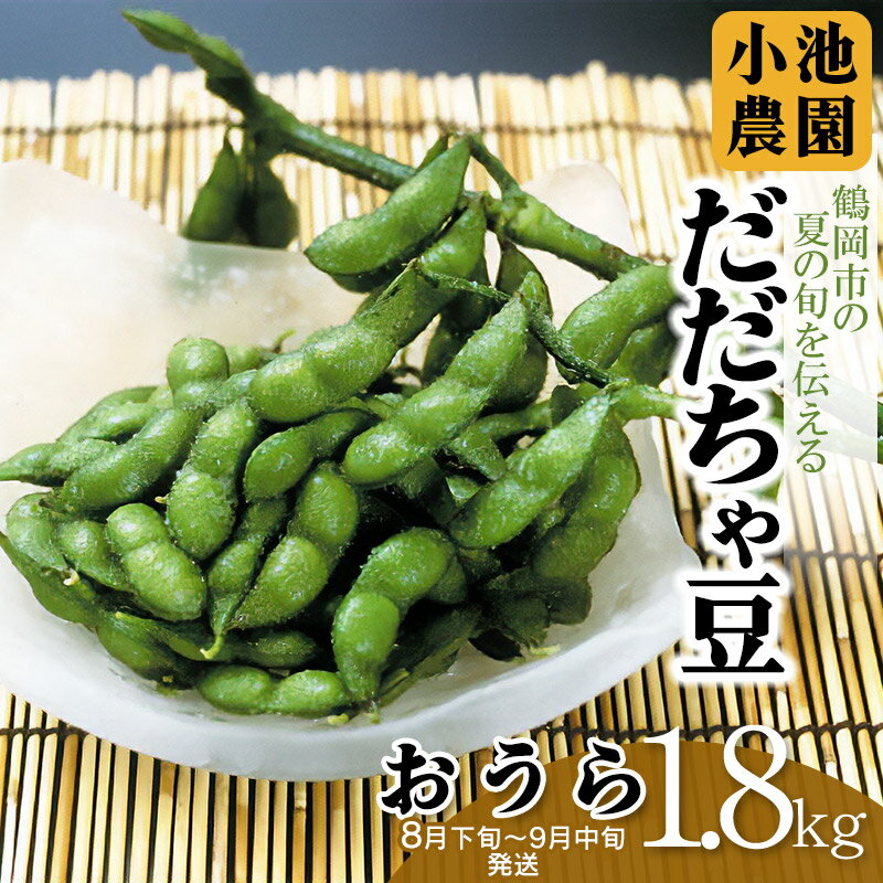 【令和8年産先行予約】小池農園のだだちゃ豆【おうら】1.8kg（600g×3袋）　K-832 枝豆