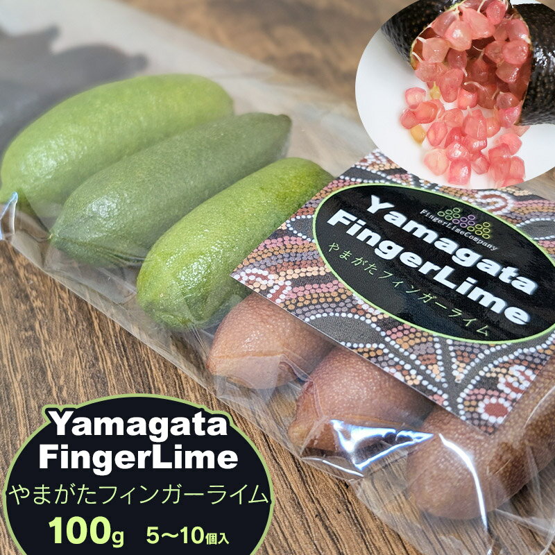 【令和7年産先行予約】フィンガーライム 100g（5～10個入） 柑橘類 フルーツ 果物　アインテック株式会社 やまがた 山形県鶴岡市