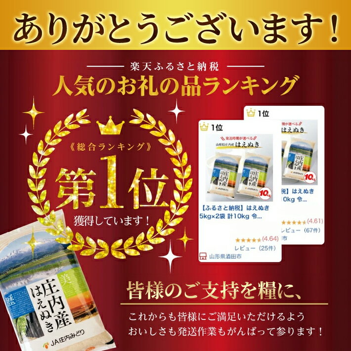 【ふるさと納税】はえぬき 5kg×2袋 計10kg 令和7年産米 山形県庄内産 ご希望の時期頃にお届け 米 お米 精米 白米 農協 JA 発送時期が選べる - 画像2