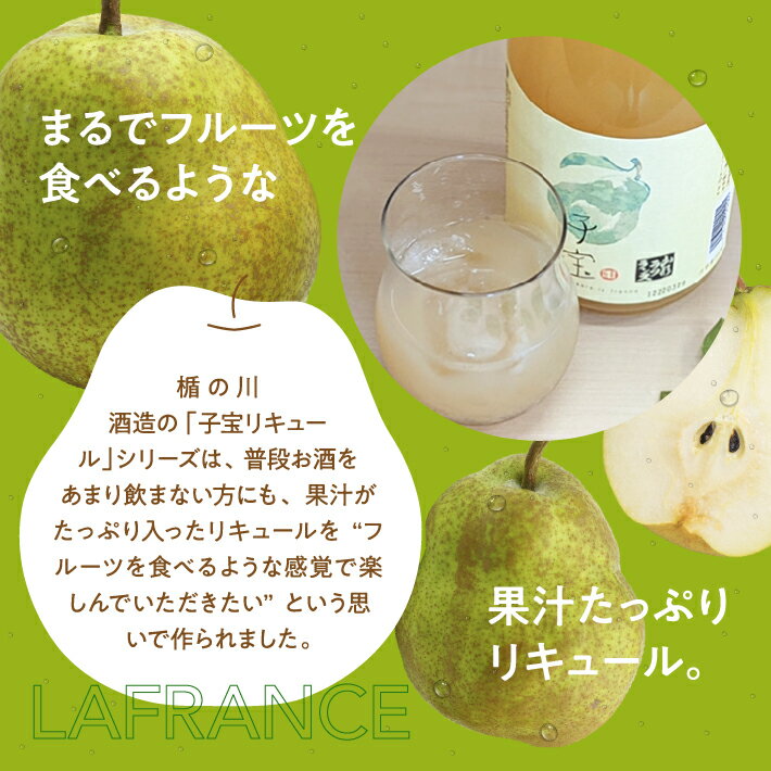 【ふるさと納税】 子宝リキュール 山形ラフランス 720ml×1本 東北 山形県 酒田市 庄内地方 子宝 フルーツ リキュール ラ・フランス 西洋梨 お酒 楯の川酒造 楯野川 サムネイル2