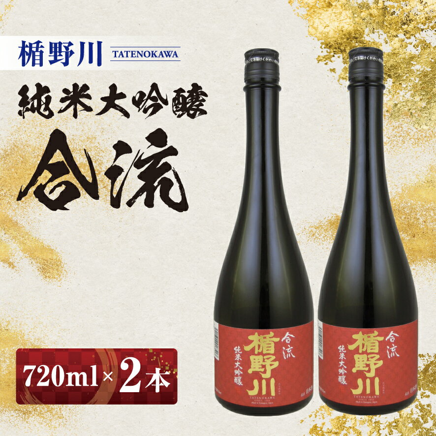 ≪山形県内限定流通品≫ 楯野川 純米大吟醸 合流 720ml 2本セット ※着日指定不可 日本酒 庄内地方 酒田市 楯の川酒造