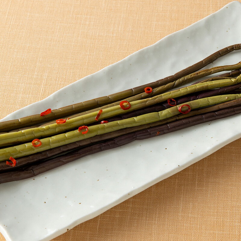 【ふるさと納税】山形県産わらび一本漬け風（醤油漬け）3個セット 山菜 ご飯のお供 おつまみ 肴 お茶請け わらび 東北 F3S-1444 - 画像2