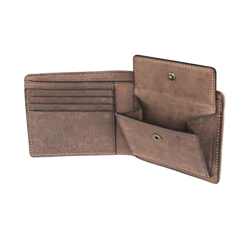 【ふるさと納税】LUEGO Chicago シカゴ 二つ折り財布小銭入れ付き 牛 天然革 革製品 革 財布 贈り物 贈答 ギフト 人気 誕生日 プレゼント 母の日 父の日 山形県 新庄市 F3S-1455 サムネイル3