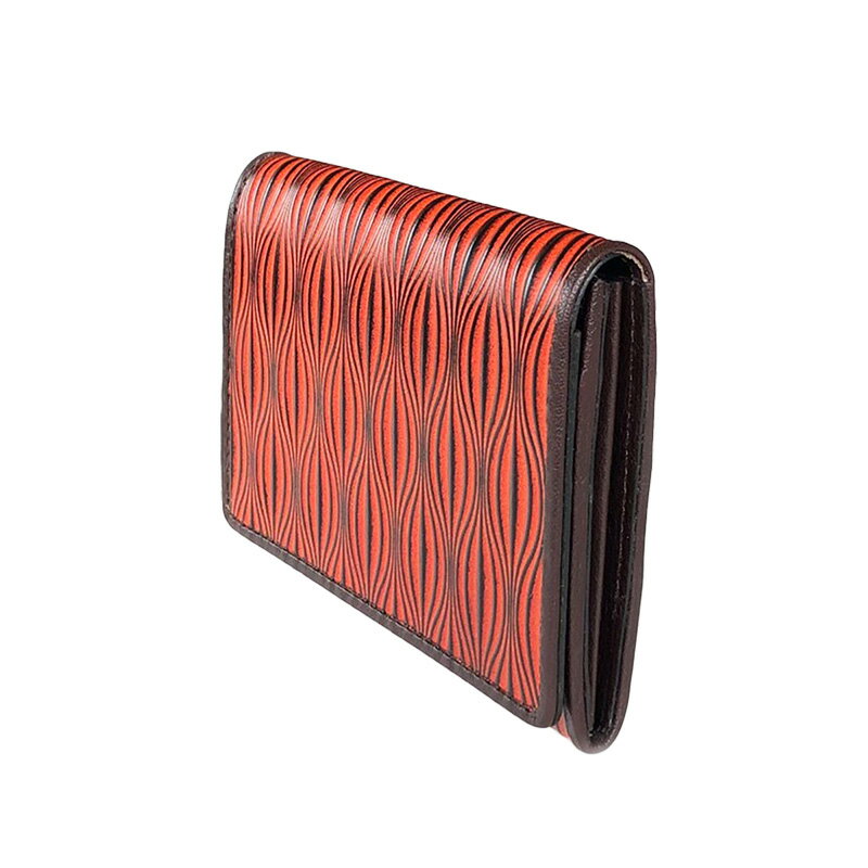 【ふるさと納税】LUEGO URIBOU Neu ウリボウノイ 名刺入れ 総革/オレンジ 天然革 革製品 革 贈り物 贈答 ギフト 人気 誕生日 プレゼント 母の日 父の日 山形県 新庄市 F3S-1481 サムネイル2