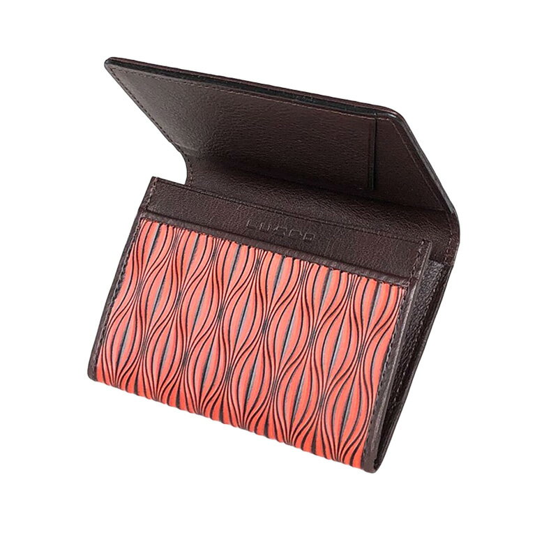 【ふるさと納税】LUEGO URIBOU Neu ウリボウノイ 名刺入れ 総革/オレンジ 天然革 革製品 革 贈り物 贈答 ギフト 人気 誕生日 プレゼント 母の日 父の日 山形県 新庄市 F3S-1481 サムネイル3