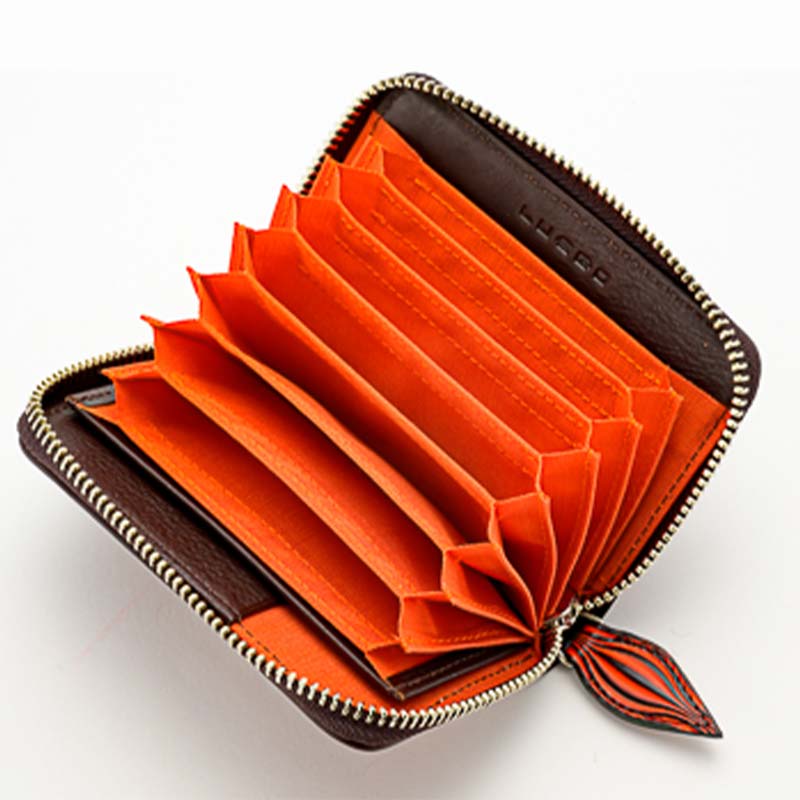 【ふるさと納税】LUEGO ウリボウノイ ジャバラカードケース オレンジ/ブルー/ホワイト 入学祝い 卒業祝い 就職祝い 退職祝い 贈り物 贈答 ギフト 人気 誕生日 プレゼント 母の日 父の日 山形県 新庄市 F3S-1852 サムネイル3