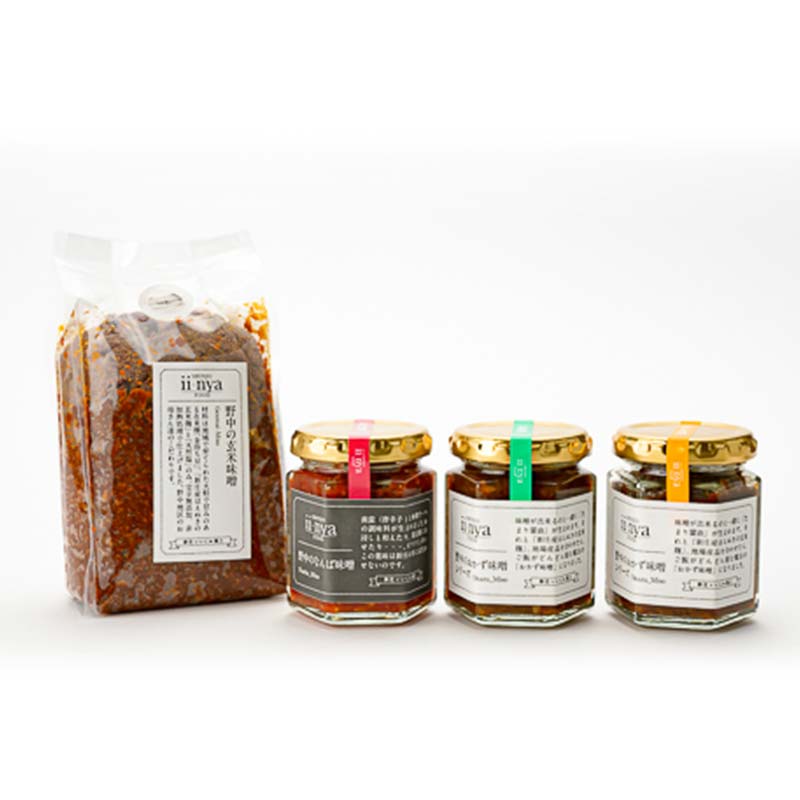 【ふるさと納税】 ii-nyaFOOD 「新庄市野中」の味噌・おかずみそセット 山形県 新庄市 F3S-1874 サムネイル2