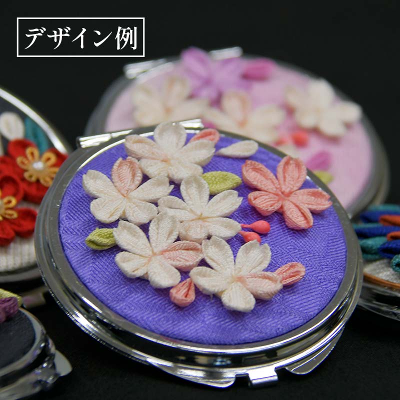 【ふるさと納税】 新庄亀綾織「コンパクトミラー」（シンジョウカメアヤオリ） F3S-2362 サムネイル3