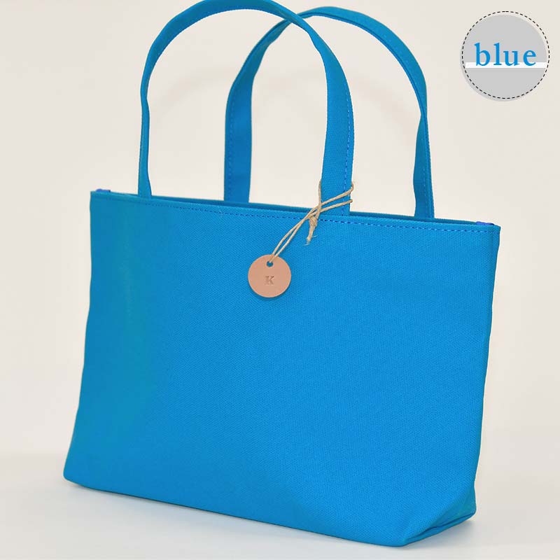 【ふるさと納税】 帆布 トートバッグ 中 （8号帆布） （レインブルー・ブルー） かしわや鞄店 F3S-2475 サムネイル3