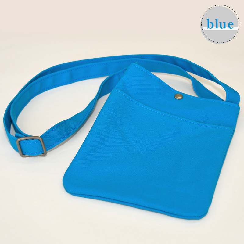 【ふるさと納税】 帆布 スマホショルダーバック 前ポケット付 （8号帆布） （レインブルー・ブルー・イチョウ・ベージュ） かしわや鞄店 F3S-2479 サムネイル3