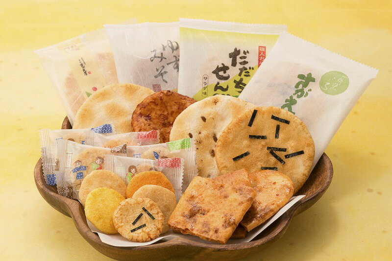 《大人気！やみつきしみかりせん入》さがえ屋煎餅 6品大満足セットお取り寄せ 詰め合わせ 小分け 便利 土産 まとめ買い おやつ 菓子 米菓 家庭用 自宅用 休憩 仕事中 お茶うけ ティータイム ぼんち 東北 ふるさと納税 山形