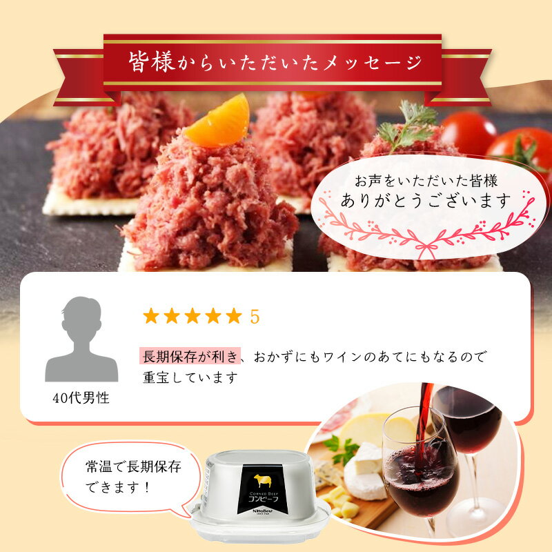 【ふるさと納税】選べる！コンビーフ 8缶/12缶/24缶/48缶 セット ！ 国内初 のコンビーフ製造会社 ！ 日東 ベスト ／ 惣菜 常温保存 缶詰 かんづめ 便利 お手軽 備蓄 長期保管 長期保存 災害 震災 ストック 肉 ビーフ 牛 保存食 非常食 国内製造 東北 山形県 寒河江市 サムネイル2