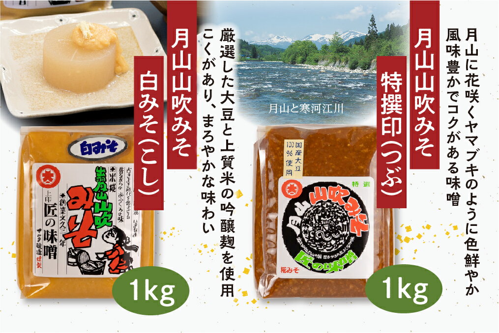 【ふるさと納税】味噌・醤油・ご飯のお供 計7品詰め合わせ（特撰印みそ［つぶ］、白みそ［こし］、本醸造丸大豆しょうゆ、月山めんつゆ、味の殿さま、かつおみそ、もろみなんばやみつき）／お取り寄せ ご当地 調味料 安心 安全 現代の名工 マルタ醸造 ふるさと納税 山形 サムネイル3