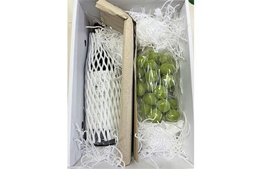 【ふるさと納税】タケダワイナリー ルージュ（辛口）と シャインマスカット の セット ワイン 赤ワイン 750ml フルーツ 果物 種なし ぶどう 1房 600g以上 山形県 上山市 0141-2501 サムネイル2