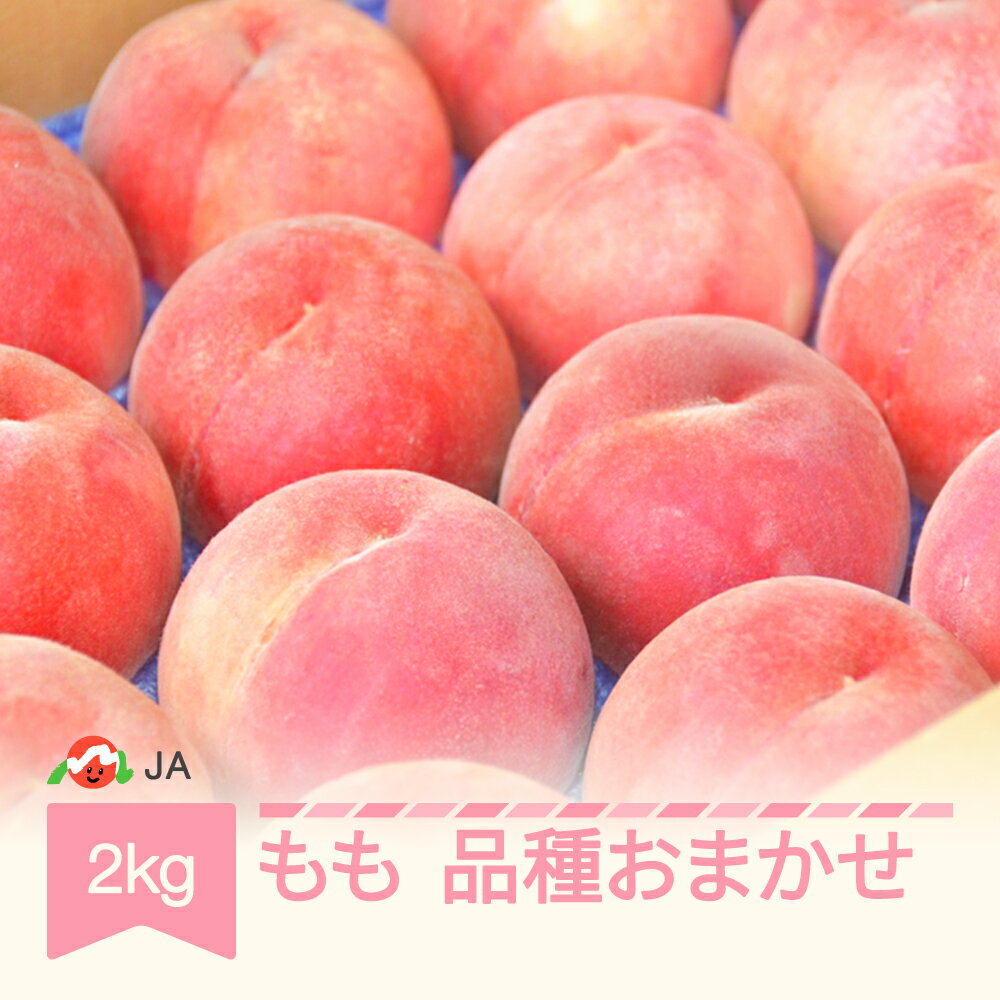 【先行予約】もも 桃 品種おまかせ 約2kg 令和8年産 2026年産 山形産 果物 送料無料 ※沖縄・離島への配送不可 ja-moxxx2-b