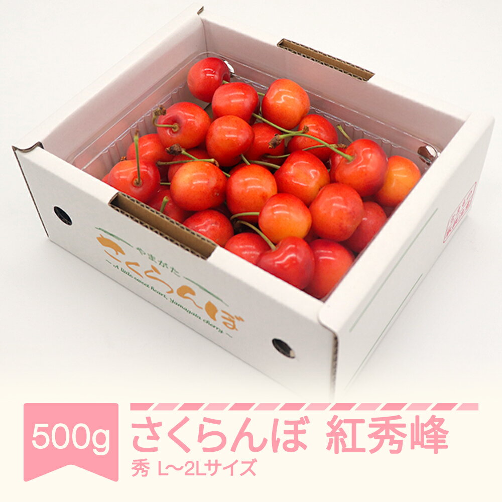 【先行予約】 さくらんぼ 紅秀峰 秀品 L-2L玉 500g×1パック バラ詰 2026年産 令和8年産 山形県 送料無料