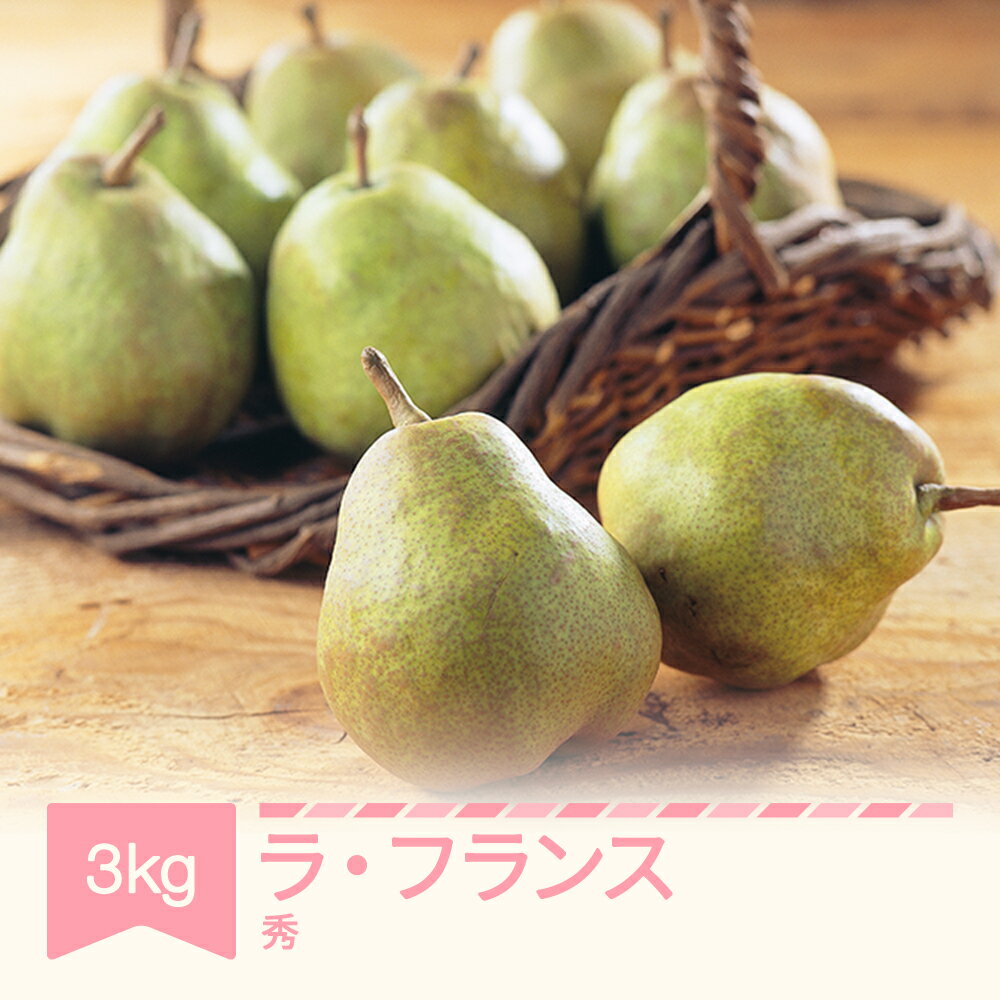 【先行予約】 ラ・フランス 洋梨 ラフランス 約3kg 秀品 令和7年産 2025年産 果物 山形県産 送料無料※沖縄・離島への配送不可　mm-lasxx3