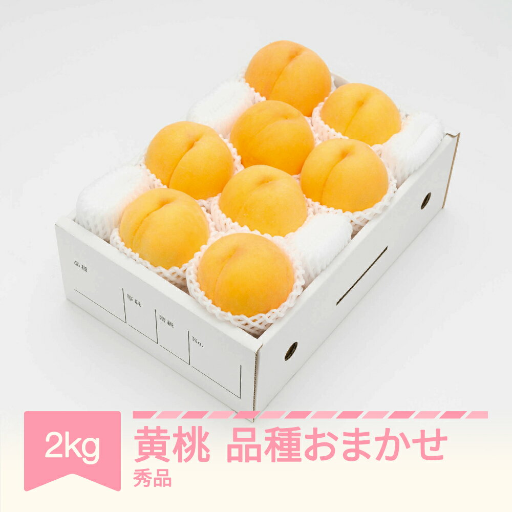 【先行予約】 もも 有袋黄桃 秀品 品種おまかせ 化粧箱入り 約2kg 令和8年産 2026年産 山形県産 果物 送料無料 ns-mootx2※沖縄・離島への配送不可