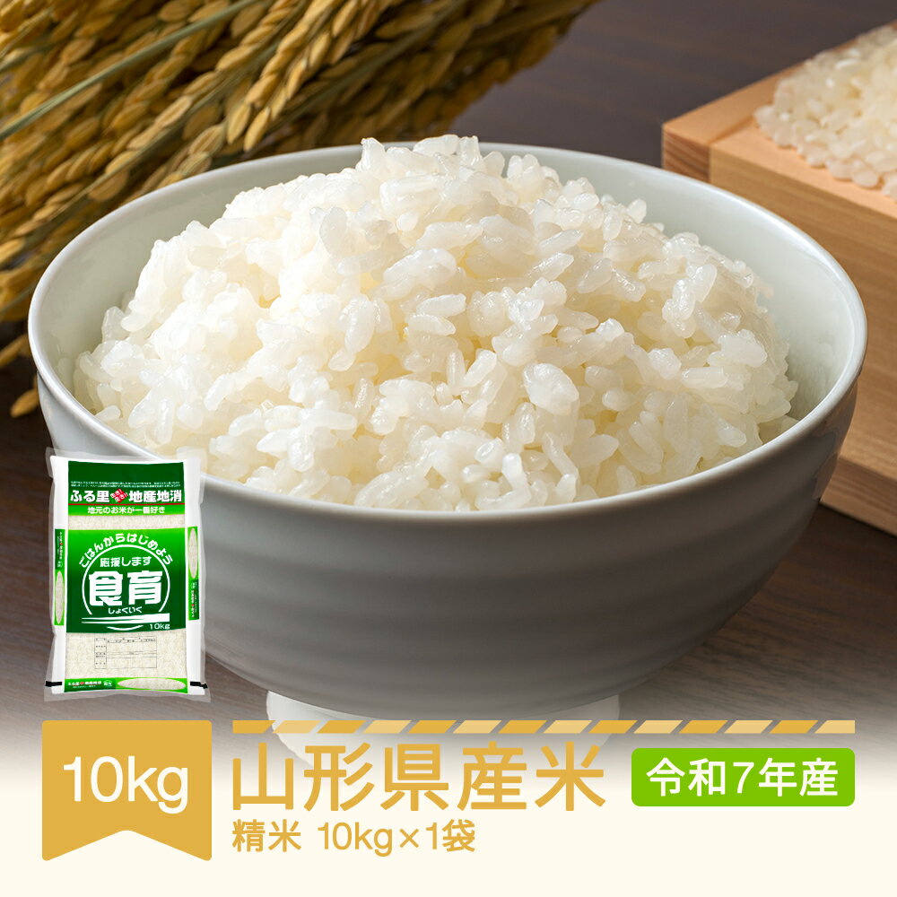 米 山形県産米 精米 10kg 10kg×1 令和7年産 2025年産 山形県村山市産 送料無料 ※沖縄・離島への配送不可 mo-brxxa10