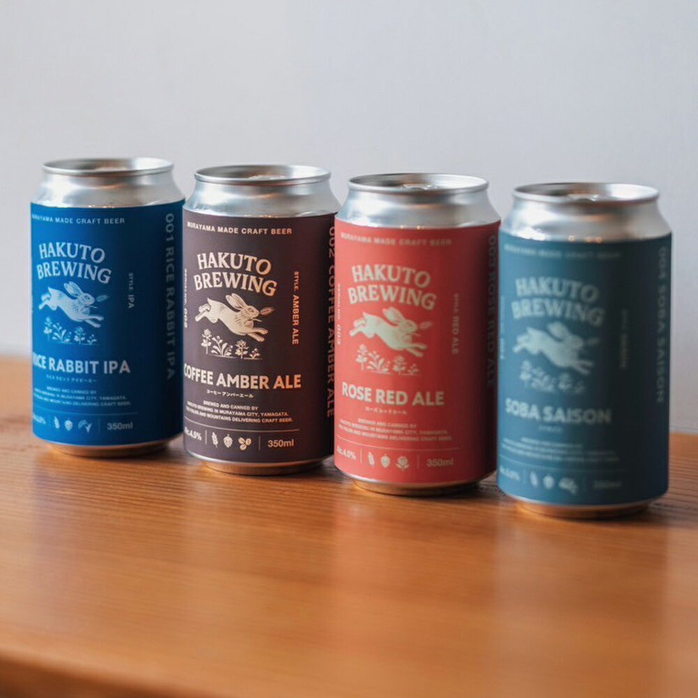 【ふるさと納税】クラフトビール ビール 酒 山形県 村山市産 おすすめ セット ご褒美 プレゼント HAKUTO BREWING 送料無料 ※沖縄・離島への配送不可 hb-bsxxx サムネイル3