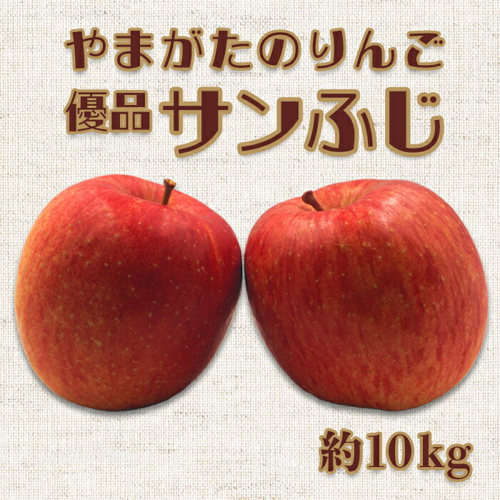 ＜ 2025年 発送＞「優品」山形のりんご（サンふじ）約10kg 【11月〜12月発送】 りんご サンふじ ふじ 10kg 山形県 山形 令和7年度 R7 ふるさと 人気 ランキング フルーツ 果物 _H171(R7)