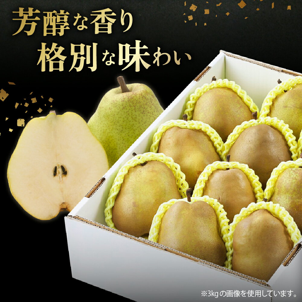 【ふるさと納税】 スーパー ラ・フランス 選べる 内容量 3kg 5kg 令和8年産 先行予約 2026年 ラフランス 西洋梨 洋梨 果物 くだもの フルーツ ご家庭用 のし 贈答 ギフト プレゼント おすそ分け お取り寄せ 旬 秋 冬 期間限定 送料無料【 山形県 天童市 】 - 画像3