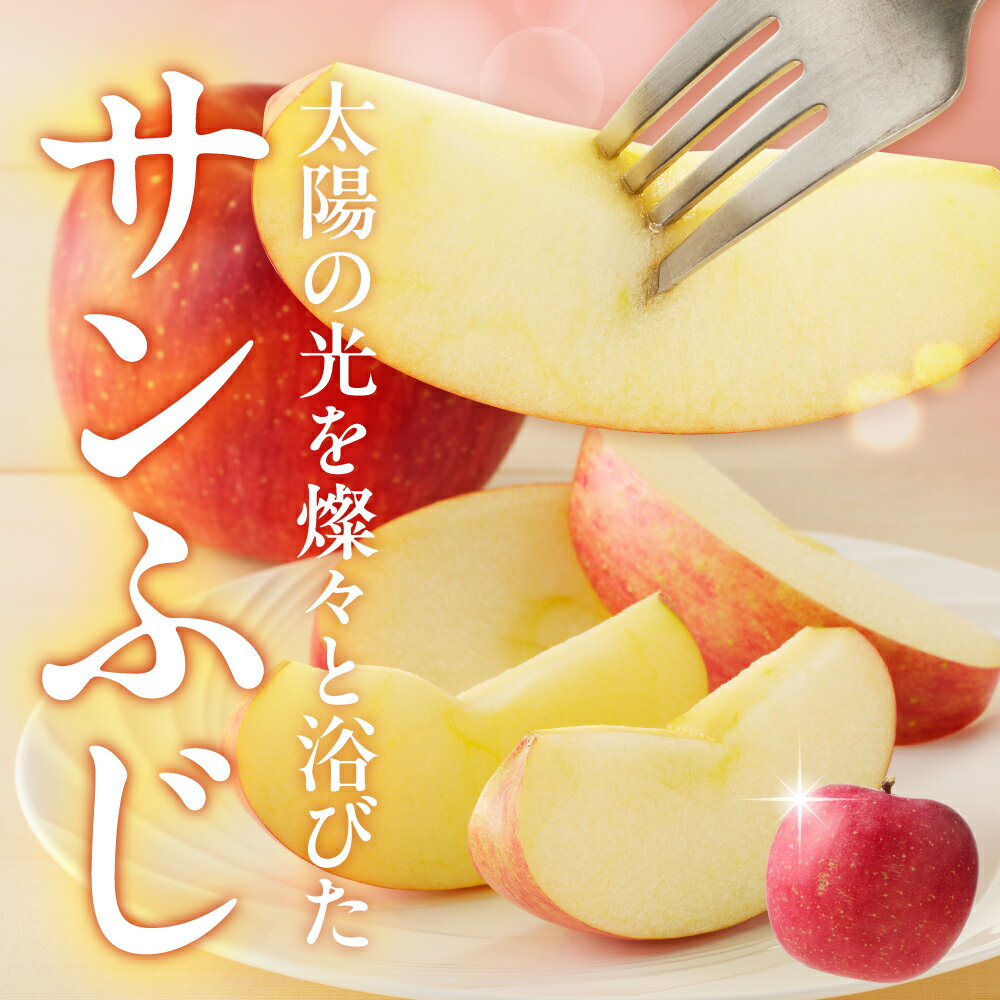 【ふるさと納税】 りんご ( サンふじ ) 選べる 3kg / 5kg / 10kg ふじ りんご 果物 フルーツ 秀 のし 贈答 ギフト プレゼント おすそ分け お取り寄せ 旬 秋 冬 期間限定 産地直送 送料無料 先行予約 【 山形県 天童市 】 サムネイル3