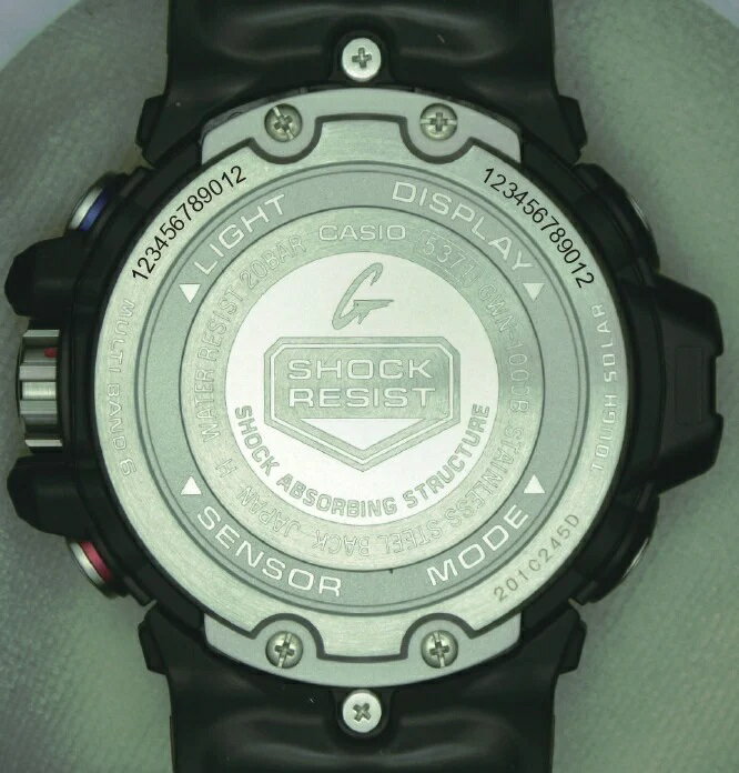 【ふるさと納税】CASIO 腕時計 G-SHOCK GWN-1000B-1BJF ≪名入れ有り≫腕時計 時計 ウォッチ カシオ CASIO Gショック ジーショック メンズ 男性 電波 タイドグラフ ソーラー 黒 ブラック 国内正規品 山形県 東根市 - 画像2