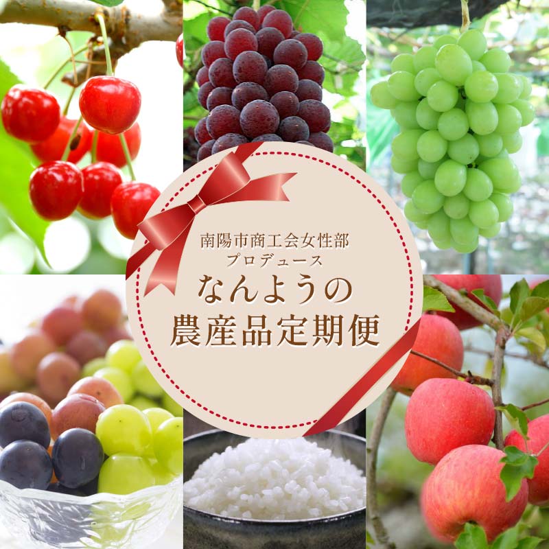 《定期便5回》 南陽市商工会女性部プロデュース 【なんようの農産品 定期便】 山形県 南陽市 [2266]