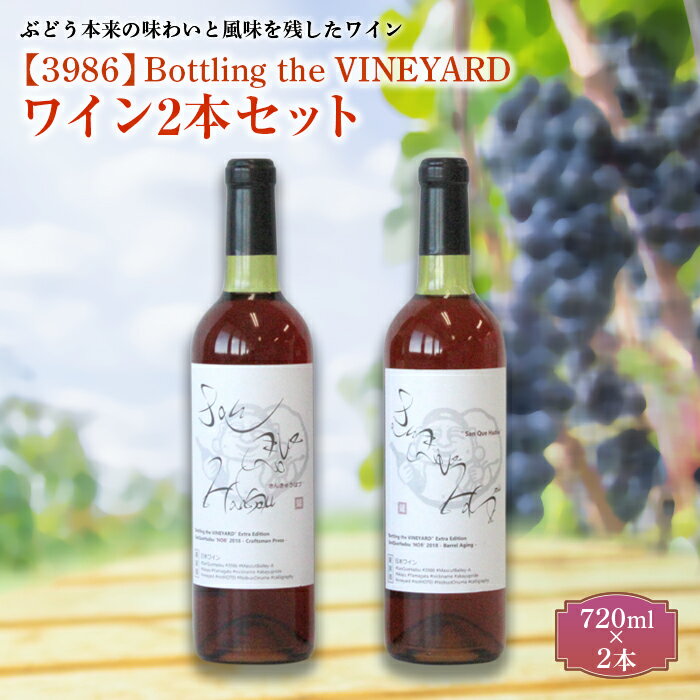 【3986】Bottling the VINEYARD ワイン2本セット 山形県 南陽市 [998]