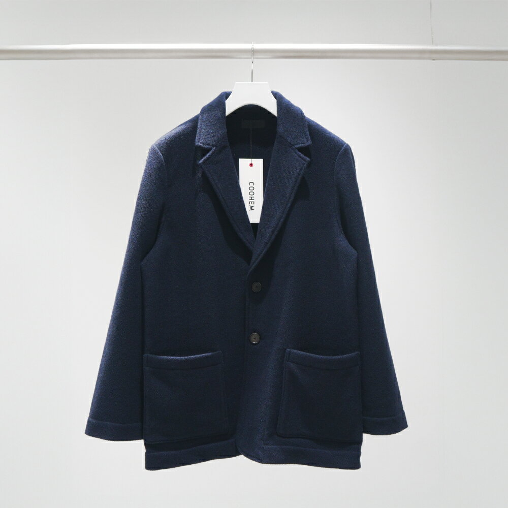 【COOHEM】米富繊維 CASHMERE TWEED JACKET ブラックネイビー 服 洋服 メンズ ブランド 数量限定 山形県 山辺町 送料無料 yt-chtjn ※沖縄・離島への配送不可