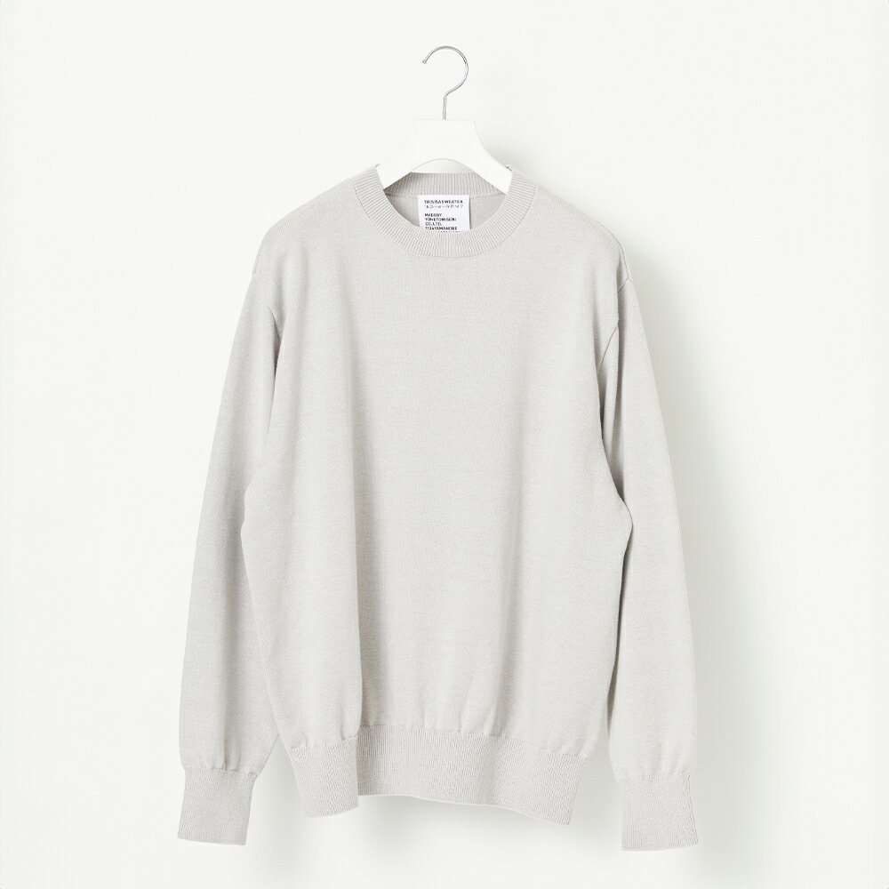 ≪順次発送≫【THISISASWEATER.】A3: A SWEATER IS FOR EVERYDAY. Pullover GRAY グレー カシミヤセーター 服 洋服 ユニセックス メンズ レディース ブランド 山形県 山辺町 送料無料 yt-sepoh-sn ※沖縄・離島への配送不可