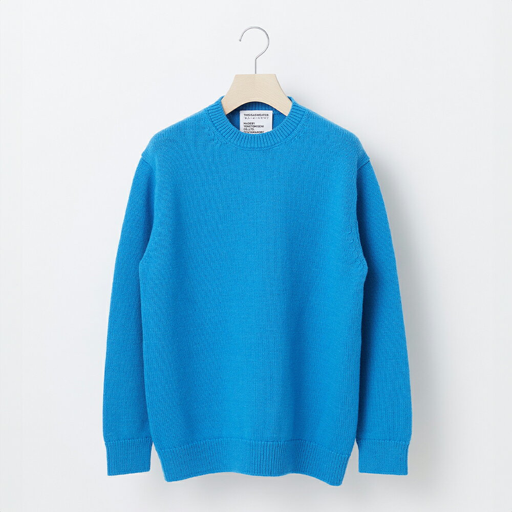≪先行予約≫【THISISASWEATER.】A1 : A SWEATER IS ORDINARY BLUE ブルー カシミヤセーター 服 洋服 ユニセックス メンズ レディース ブランド 山形県 山辺町 送料無料 yt-soxxa ※沖縄・離島への配送不可