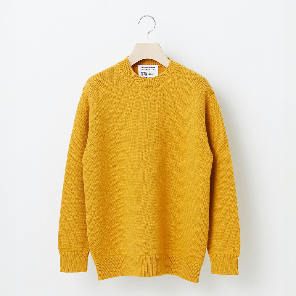 ≪先行予約≫【THISISASWEATER.】A1 A SWEATER IS ORDINARY YELLOW イエロー カシミヤセーター 服 洋服 ユニセックス メンズ レディース ブランド 山形県 山辺町 送料無料 yt-soxxy ※沖縄・離島への配送不可