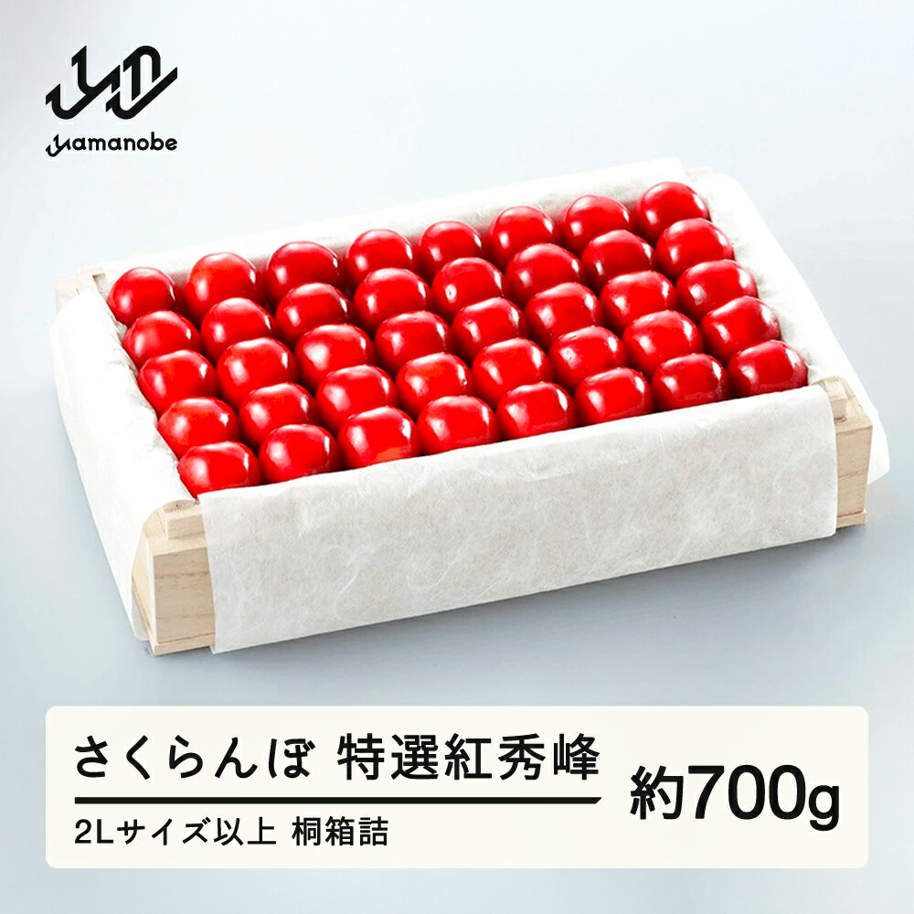《先行予約》 2026年 山形県産 特選紅秀峰 桐箱詰め 約700g 2L以上 やまのべ多田耕太郎のさくらんぼ サクランボ ギフト 贈答 贈り物 送料無料 F20A-056
