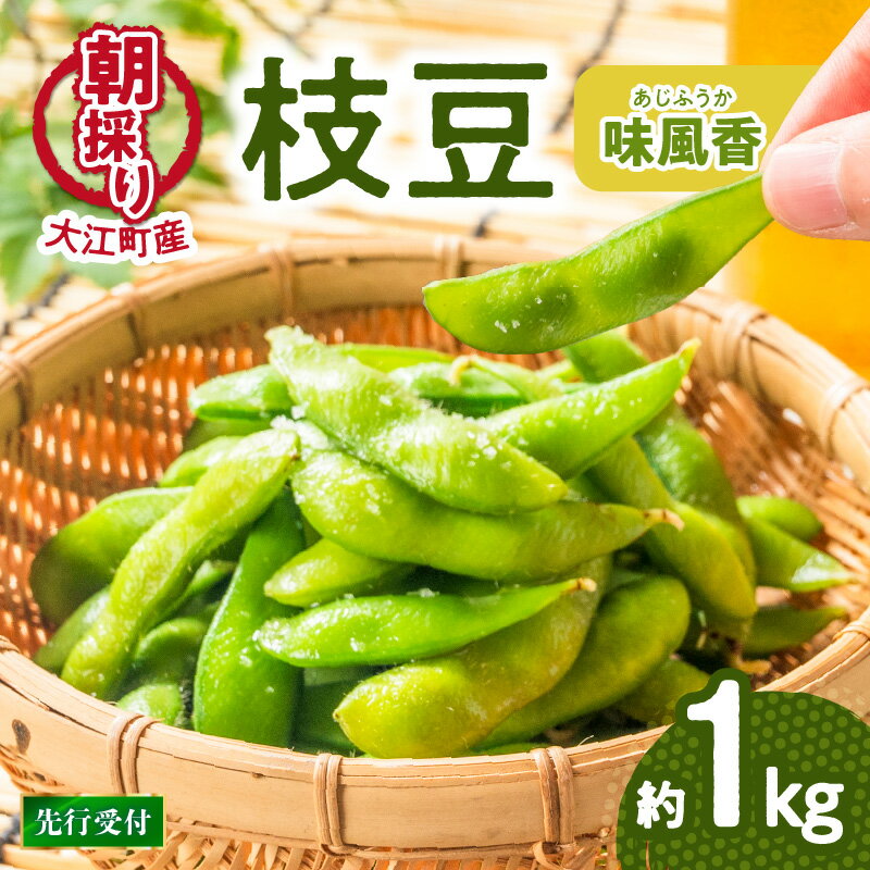 《先行受付》枝豆（味風香）約1kg【2026年7月下旬以降〜発送予定】 枝豆 野菜 おつまみ ダイエット 高タンパク 低カロリー 低GI食品