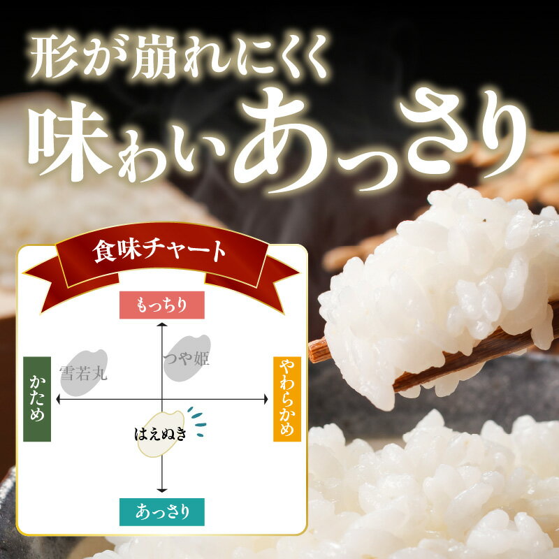 【ふるさと納税】 大江町産 はえぬき 10月頃より発送予定 選べる内容量・配送回数(5kg〜90kg) 令和7年産 2025年産米 米 ブランド米 お米 精米 単品 定期便 - 画像3