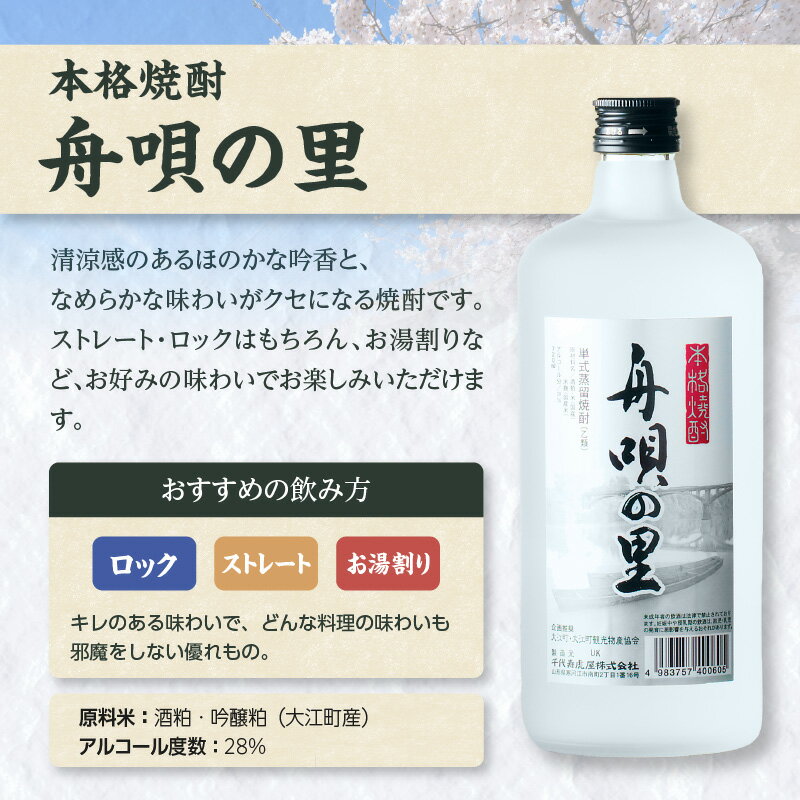 【ふるさと納税】 舟唄の里（焼酎）720ml×2本 サムネイル3