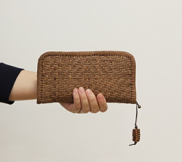 【ふるさと納税】山ぶどう 菱形網代編み 長サイフ 送料無料 大石田 サムネイル3